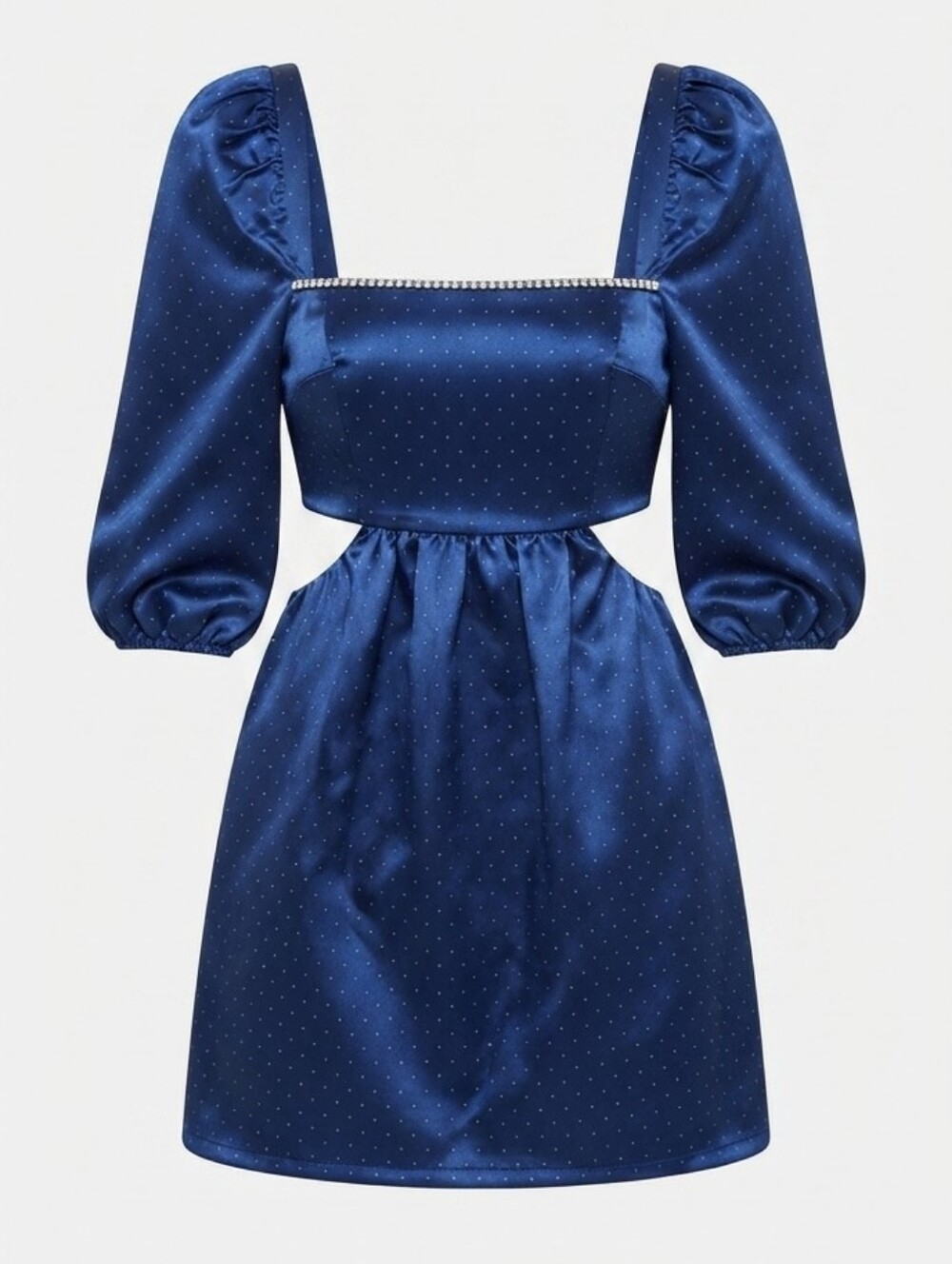DANIELLE BERNSTEIN Blue Polka Dot Dress